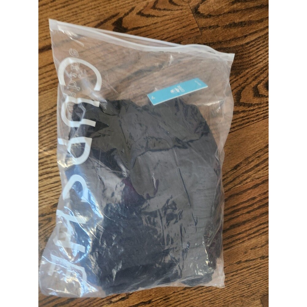 NWT CUPSHE Black Mini Dress V Neck Short Sleeve 100% Cotton Casual Dress -S - Picture 11 of 11